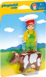 Playmobil 1.2.3. 6972 Farmář s kravičkou