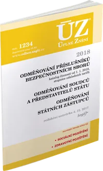 ÚZ 1234 Odměňování příslušníků bezpečnostních sborů, soudců