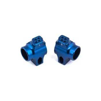 RC model B6 a B6.1 FT modré hliníkové zadní náboje, 2 ks.