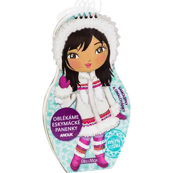 omalovánky Oblékáme eskymácké panenky Anouk: Samolepky a omalovánky - Julie Camel