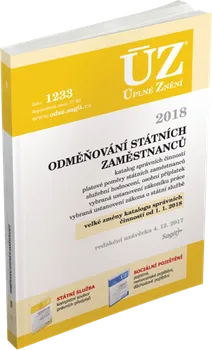 ÚZ 1233 Odměňování státních zaměstnanců 2018