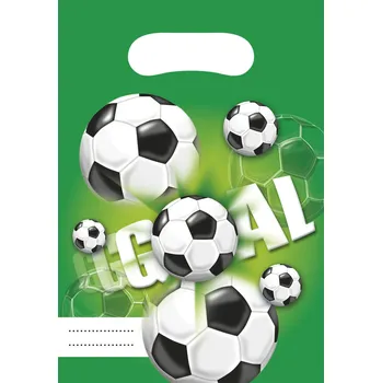 Dárková taška Fotbal dárkové tašky zelené, 6 ks