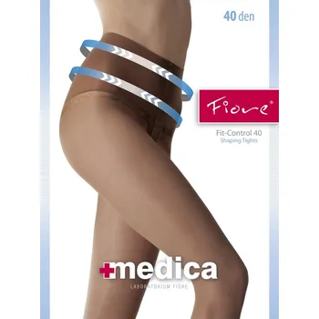 Dámské punčochy Fiore Fit Control 40 • 2-S • grafitově šedá • punčochové kalhoty 40 DEN