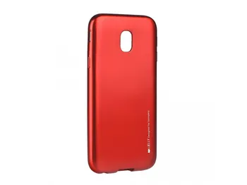 Pouzdro na mobilní telefon GOOSPERY Mercury Soft Feeling pro Samsung Galaxy J3 2017 červené