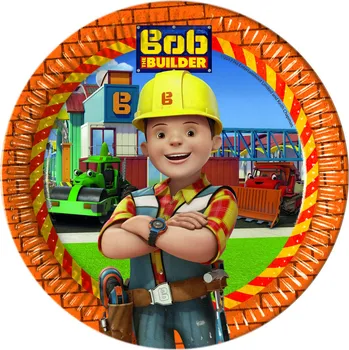 BOŘEK STAVITEL talířky 8 ks, 23 cm