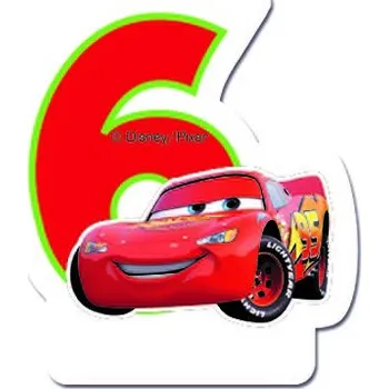 Dortová svíčka CARS narozeninová svíčka č. 6