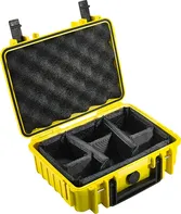 B&W Outdoor Case 1000 s přepážkami žlutý