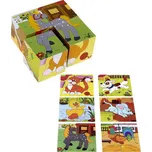 Woody Kostky obrázkové 5 cm statek 4 ks