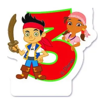 Dortová svíčka CAPTAIN JAKE narozeninová svíčka č. 3