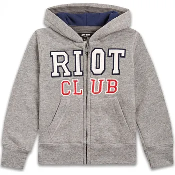 Chlapecká mikina Riot Club Dětská chlapecká mikina šedá s kapucí Velikost: 110