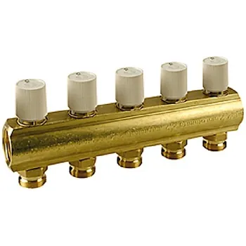 rozdělovač topení Giacomini R553V Rozdělovač s vestavěným ventilem 1" x 18/10 R553VY010