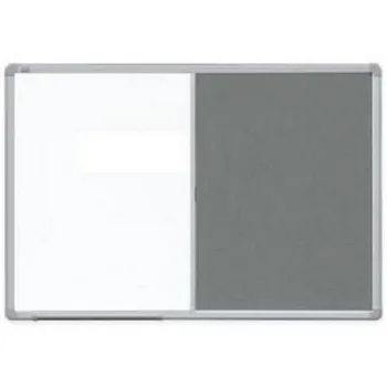 2x3 Kombinovaná tabule filc/magnet 90 x 120 cm šedá