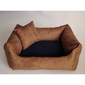 Pelíšek pro psa DELUXE Pelíšek pro psa - zlatá hnědá / granát - tmavý / zlatá hnědá