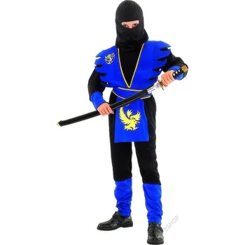 Karnevalový kostým MaDe Šaty Ninja černomodré L