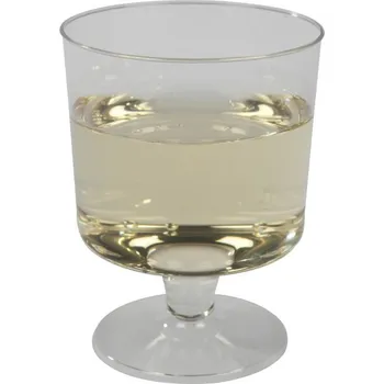 Jednorázové nádobí Pohárek / kelímek krystal na víno 0,15 l čirý - jednodílný (10 ks)