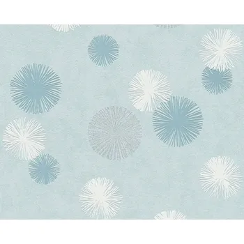 Tapeta Vliesová tapeta 35607-3 modrá kolečka / Tapety na zeď 356073 Life 4 (0,53 x 10,05 m) A.S.Création