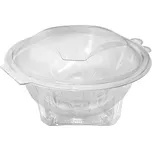 Plastová miska kulatá průhledná s víčkem 500 ml (PET) (50 ks)