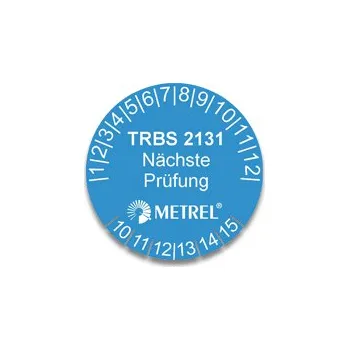 Revizní přístroj Metrel A 1315 - Testovací štítek