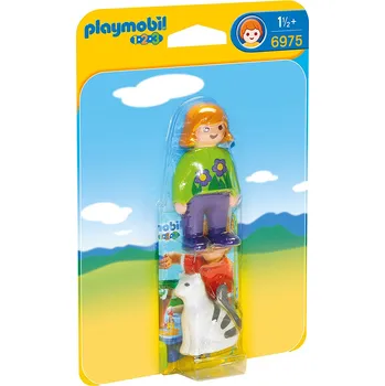 Stavebnice Playmobil Playmobil 1.2.3. 6975 Holčička s kočičkou 