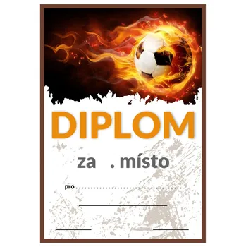 Poháry.com Diplom fotbal D04
