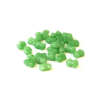 Dětské navlékací korálky Skleněný korálek - mašlička (26 ks)