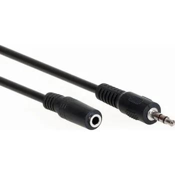 Kabel AQ KAL030 - 3m (Prodlužovací stereo audio kabel s konektory 3,5 mm Jack samec - 3,5 mm Jack samice, 3m)