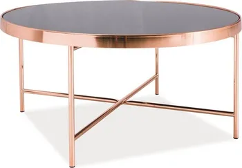 Konferenční stolek Casarredo Gina B 82 x 82 cm černý/měď