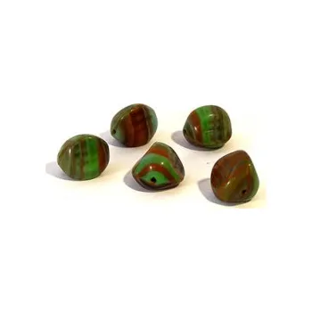 Dětské navlékací korálky Skleněný korálek - trojhranný korálek (5 ks)