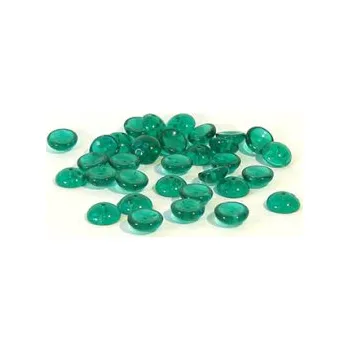 Dětské navlékací korálky Skleněný korálek - dvoudírková čepička (33 ks)