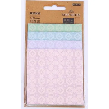 Samolepící bloček Stick´n Bloček samolepící 4 velikosti, 100l, barevný /28073/ 716