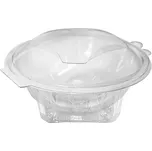 Plastová miska kulatá průhledná s víčkem 375 ml (PET) (50 ks)