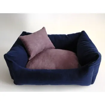 Pelíšek pro psa DELUXE Pelíšek pro psa - granát - tmavý / tmavý vřes / tmavý vřes