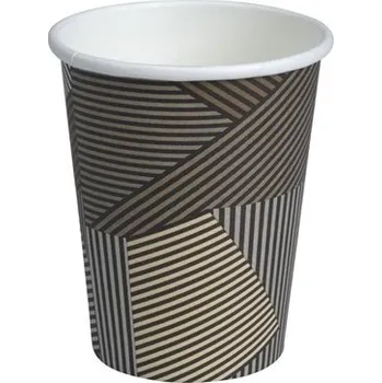 Jednorázové nádobí Papírový kelímek 350 ml COFFEE TO GO - Lines (pr. 80 mm) (50 ks)
