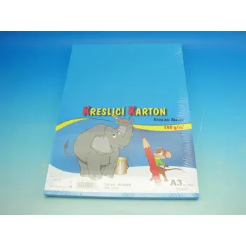 Stepa Karton kreslící A3/50 ks MODRÁ 180g / ks 2141
