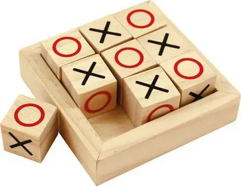 Dřevěná hračka Bigjigs Toys dřevěné piškvorky kostky