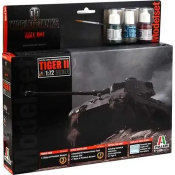 Plastikový model Italeri World of Tanks Tiger II 1:72