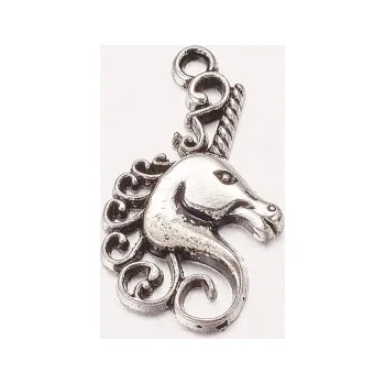 Přívěsek Přívěsek hlava jednorožce 27x15mm