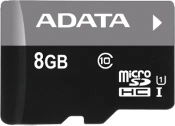 Paměťová karta Adata microSDHC 8 GB Class 10 UHS-I U1 (AUSDH8GCL10-RA1)