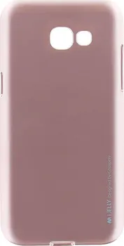 Pouzdro na mobilní telefon GOOSPERY Mercury i-Jelly TPU Case pro Samsung Galaxy A5 2017 Rose Gold