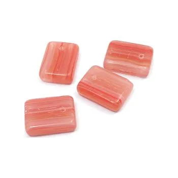 Dětské navlékací korálky Skleněný korálek - obdélníček (4 ks)