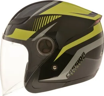 Helma na motorku Cassida Reflex černá/žlutá