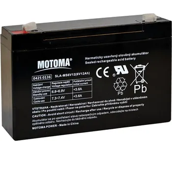 Motoma olověná baterie 6V 12Ah