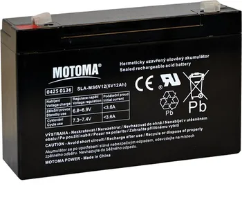 Trakční baterie Motoma olověná baterie 6V 12Ah