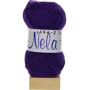 Příze Niťárna Česká Třebová Nela tmavě fialová 4494