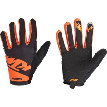 KTM Factory Enduro Gloves Light Long rukavice černé/oranžové Cyklistické rukavice KTM Factory Enduro Gloves Light Long rukavice černé/oranžové