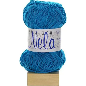 Příze Niťárna Česká Třebová Nela papouščí modř 5754