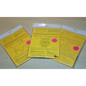 kreativní sada Radost v písku Mini sada STŘEDNÍ A5 - Barevné pískování obrázků Varianta: Domeček