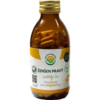 Přírodní produkt Salvia Paradise Ženšen pravý 6letý Ginseng kapsle BIO