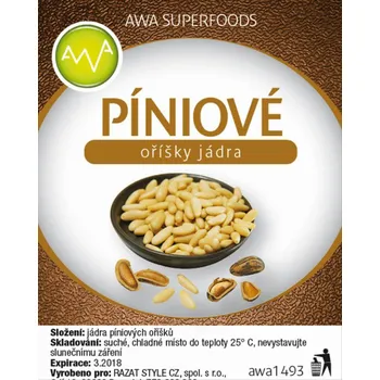 Awa Superfoods Píniové oříšky jádra 1000 g