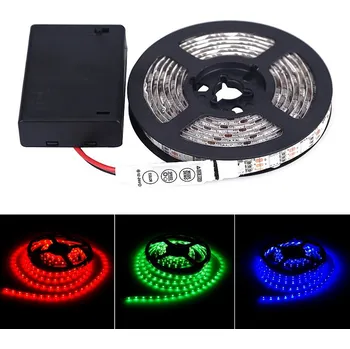 LED páska Lighting B3502 LED pásek IP65 RGB na baterie 2 metry (LED pásek RGB napájený z baterie 2 metry)